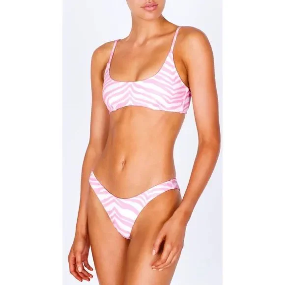 TRIANGL ビキニ MAIA TINE SPARKLE Brown Sparkle Scoop Bikini Set – Triangl